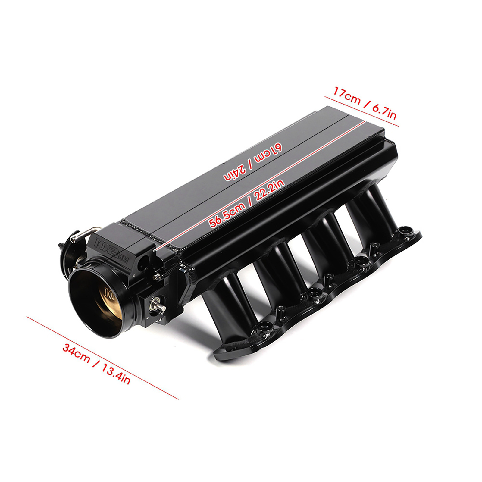 102mm/4in 8 Holes Intake Manifold Kit with Throttle Body Fit for LS1