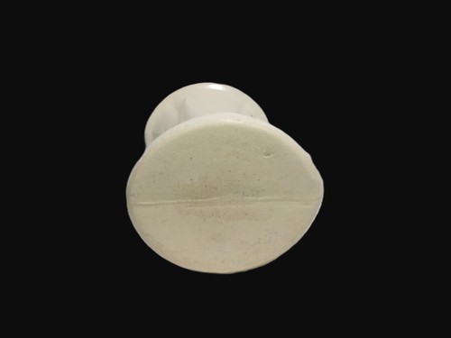 Striking 7 ¾” Mid-Century Vintage Decorative White Glazed Pottery Ceramic Vase - Picture 6 of 6