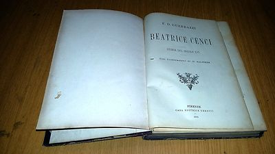 F.D. GUERRAZZI - BEATRICE CENCI - GESCHICHTE DES 16. JAHRHUNDERTS - 1905 - UND NERBINI - VL13