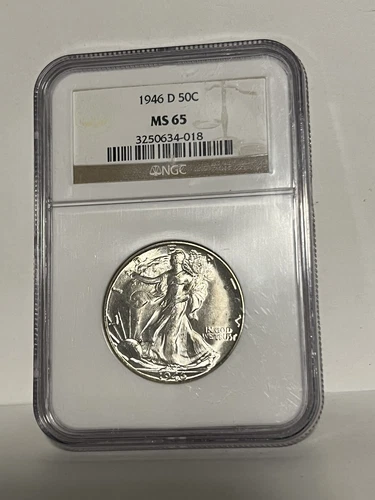1946-D Walking Liberty Half Dollar NGC MS 65