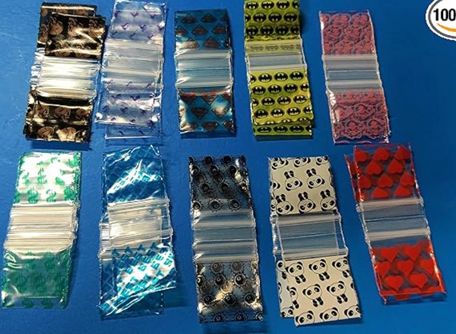 50,000 Apple Baggies 1”x1” Premium Random Mix, 5+ Styles, (50 packs of 1000) - Image 4 of 4