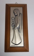 Quadro Piastra Argento 925 a Rilievo CAMILLETTI Angelo Fanciulla Donna