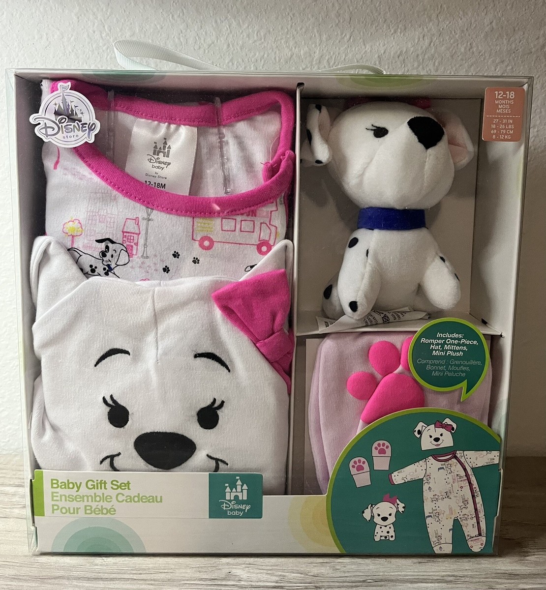 Disney Baby 101 Dalmatians Pink Gift Set 12-18 Months | eBay