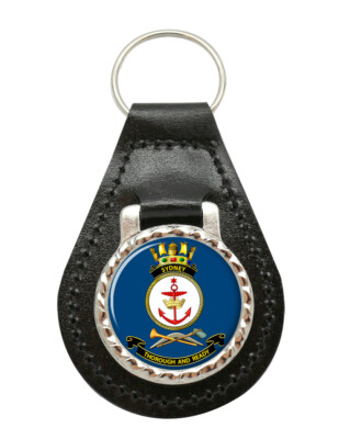 Hmas Sydney Royal Australische Marine Leder Schlüsselanhänger