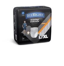 FitRight Ultra Underwear for Men Large/X-Large, 80 Each / Case