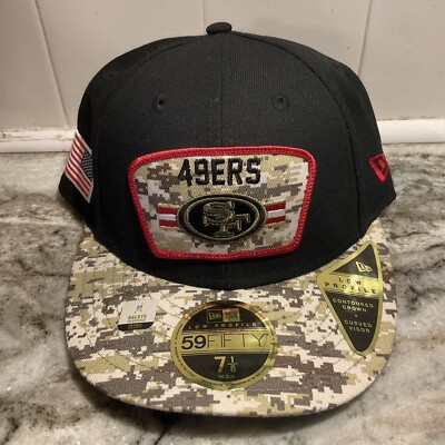 2021 San Francisco 49ers NFL Salute to Service New Era 59FIFTY LOW PROFILE  1/8