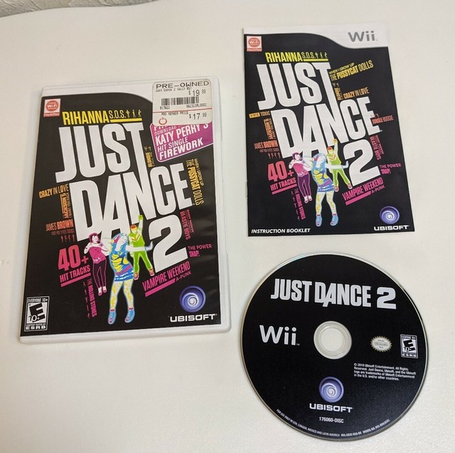Just Dance 2 (Nintendo Wii, 2010) COMPLETE WITH MANUAL TESTED GREAT