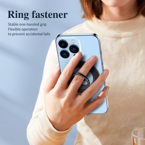Super Magnetic Rotating Finger Ring Grip Holder for MagSafe Magnetic Cell Phone - Picture 2 of 22