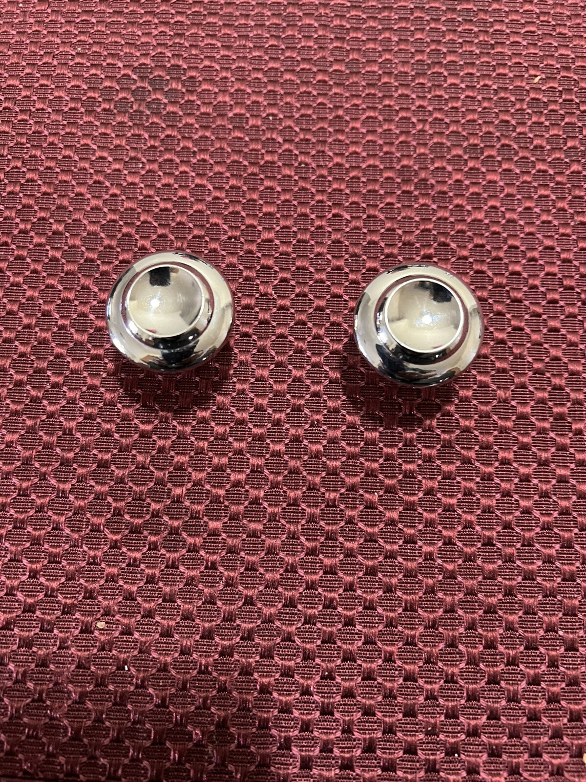 CHROME RADIO KNOBS Pair 1955 1956 1957 1958 1959 CHEVY /GMC TRUCK