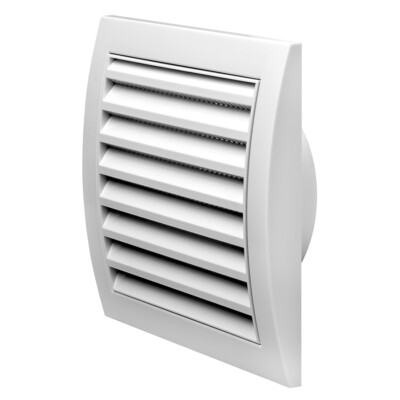 Kunststoff-Lüftungsgitter 150x150 Mm – Braun, Mit Insektenschutz, Für Wand Oder Decke