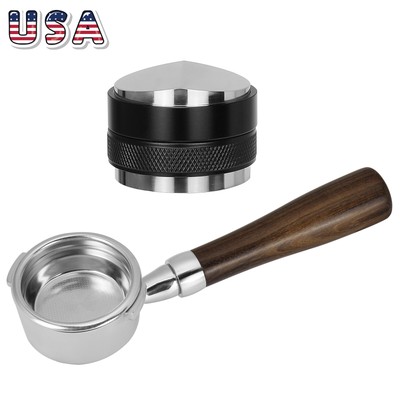 58mm For Gaggia Coffee Portafilter Naked Espresso Distributor Tamper Dual Head