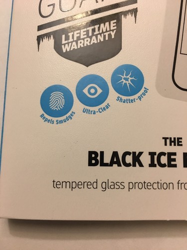 GADGET GUARD Black Ice Tempered GLASS Screen Protector for Apple iPhone X/XS - Picture 4 of 7
