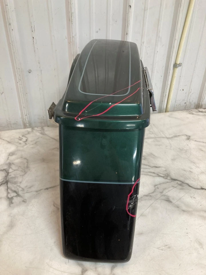 97 Harley Davidson FLHTCI Electra Glide Classic alforje direito bolsa selim - Imagem 2 de 4