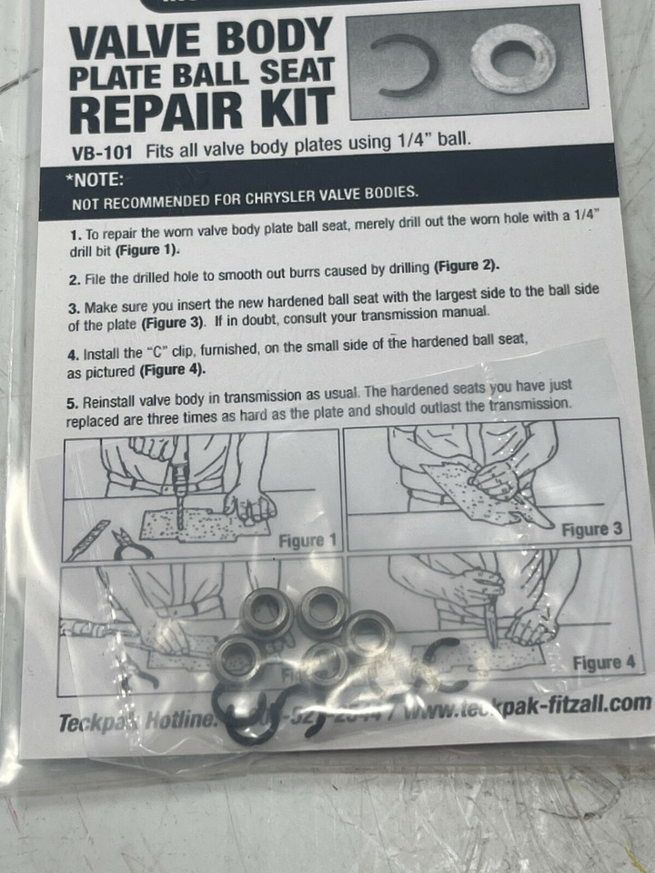 Teckpak fitzall GM Valve Body Plate Ball Seal VB101 700R4 4L60E 4L65E