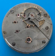 18 SIZE HAMPDEN 23 JEWEL NEW RAILWAY MODEL 3 POCKET WATCH PARTS