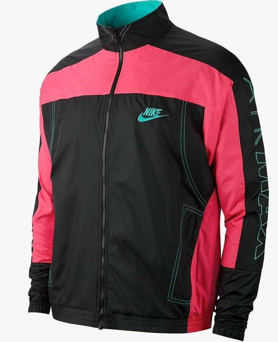 New Nike x Atmos Vintage Patchwork Track Jacket Black Pink New Nike x Atmos Vintage Patchwork Track Jacket Black Pink