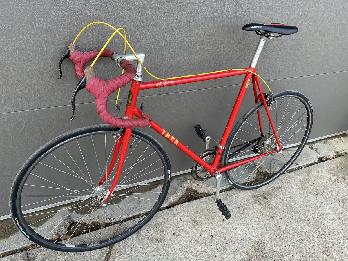 Trek 1985 660 Series Racing Road Bike vintage red bicycle Trek 1985 660 Series Racing Road Bike vintage red bicycle
