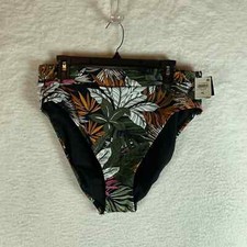 Bar III Women's Multi Tropical High-Waisted Bikini Swim Bottom Size XL NWT 9966