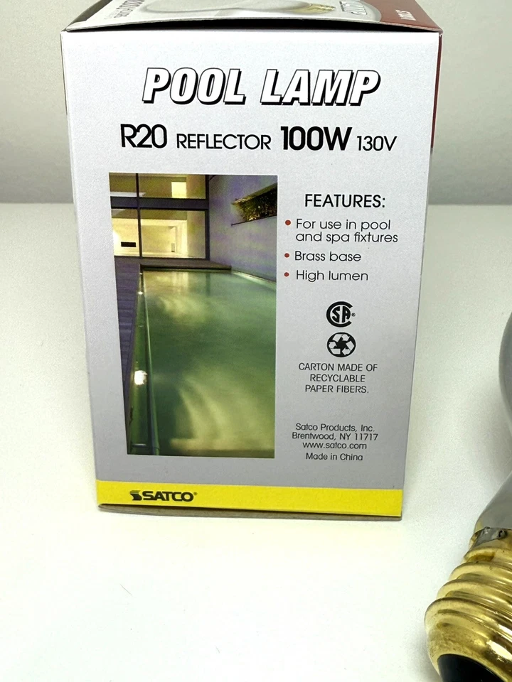 S7001 POOL LIGHT  100W 130V R20 Flood Bulb Dimmable Frosted Medium E26 3 PACKS - Image 3 of 4