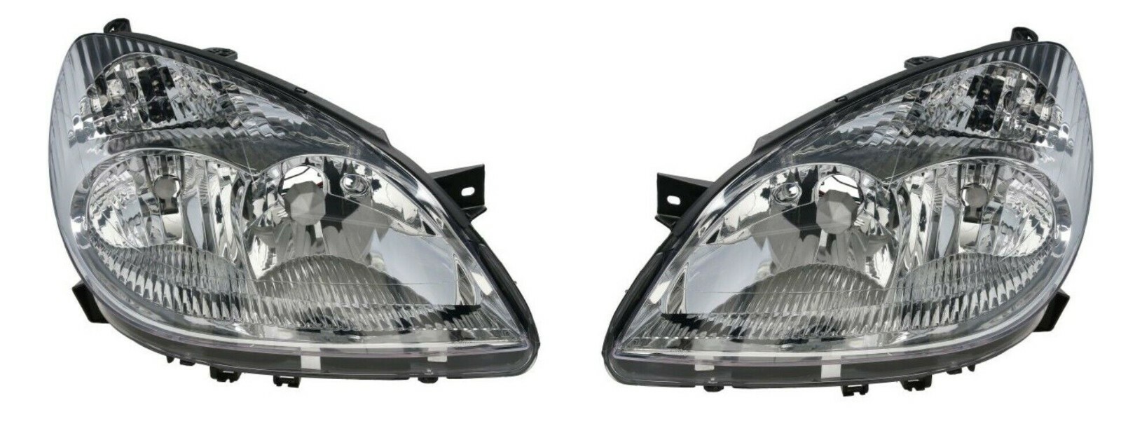 Phares pour Citroën C5 I Résolvant le Problème d'Optiques Ternes H4 H7 Chrome