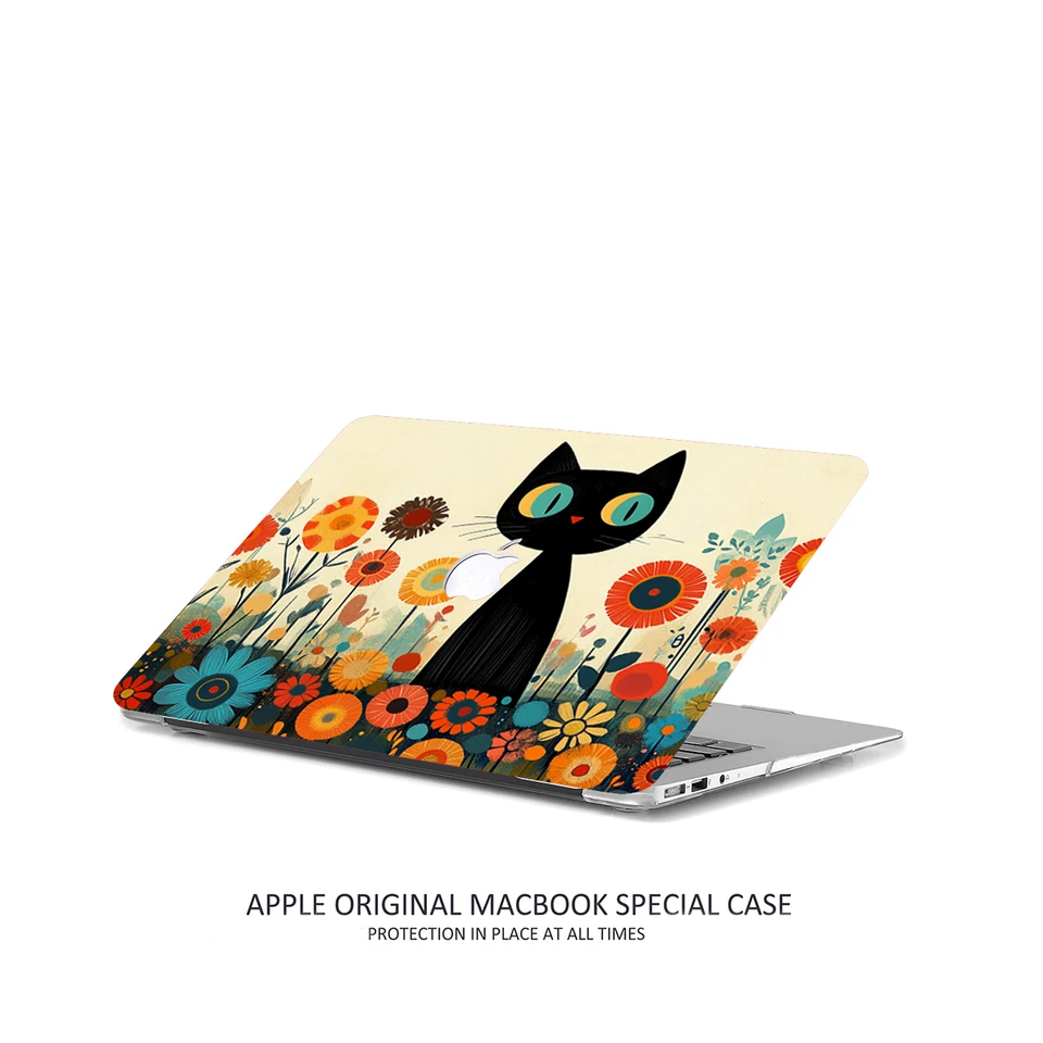 Cute Black Cat MacBook Air Pro Case High-Quality Cover Apple 2025 M5 14in 16in - Image 3 of 4