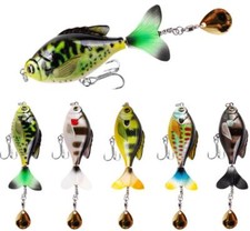 5PCS Trolling Fishing Lure Jointed Swimbait Hard Artificial Crankbait Minnow Sea