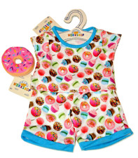 Build a Bear Colorful Sweet Treats PJs Sprinkled Donut Wristie Teddy Size Outfit