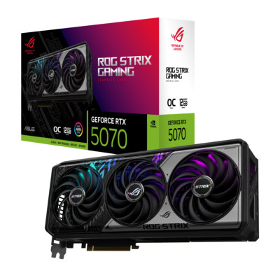 ASUS ROG Strix GeForce RTX 5070 OC Edition 12GB GDDR7 DLSS 4 Gaming Grafikkarte