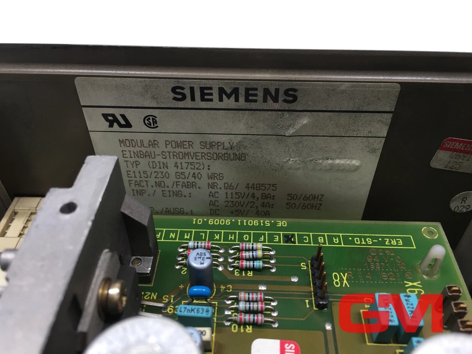 Siemens Stromversorgung 6ES5955-3LF12 Netzteil Power Supply Simatic S5 Version 9 - Bild 3 von 4