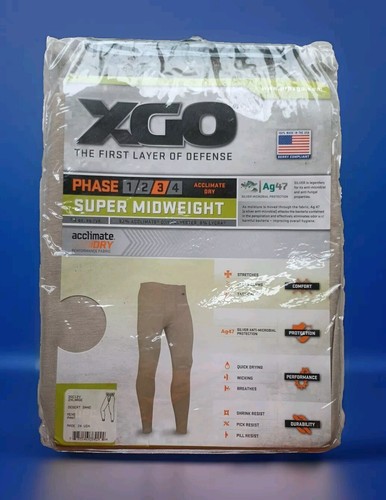 --  XGO Super Mid-Weight Pants ~Mens 2XL Phase 3 Athletic Fit  Yoga Type Pants - Picture 1 of 7