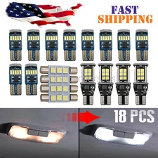 18PCS White Auto Interior LED Light Bulb Package Kit for 2007-2021 Toyota Tundra