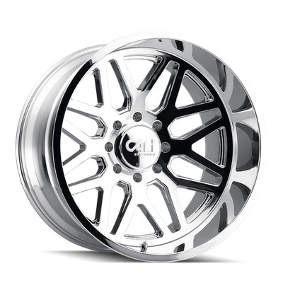 4 New 20x10 Cali Off-Road 9115 Invader Chrome 8x170 ET-25 Wheel Rim