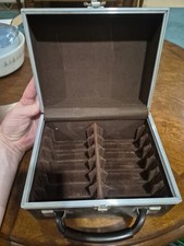 Vintage 1970s 8 Track Tape Case Holds 12 Tapes Brown Service Mfg. Co. Velvet