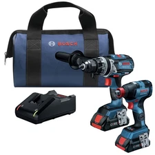 Bosch GXL18V-224B25-RT 18V Li-Ion 2-Tool Combo Kit (4 Ah) Certified Refurbished