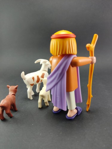 PLAYMOBIL Médiéval Berger Avec Chèvres, Nativité - Photo 2 sur 4