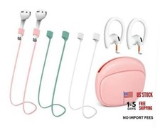 AirPods Magnetic Anti-Lose Strap, Soft Silicone Sport Lanyard  for Pink...