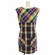 【Dresses】VALENTINO GARAVANI Vintage Check Sleeveless Dress Knee-Length Size 4