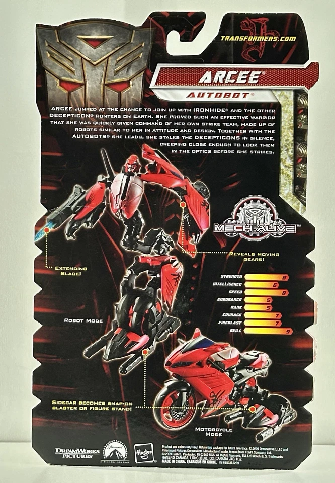 Transformers Revenge Of The Fallen Arcee Nuevo en Caja Clase Deluxe Foto 2 de 4