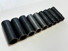 Snap On Tools 1/2" Drive 309SIMYA 9pc Deep Impact Socket Set, 1/2" - 1", 6 Point