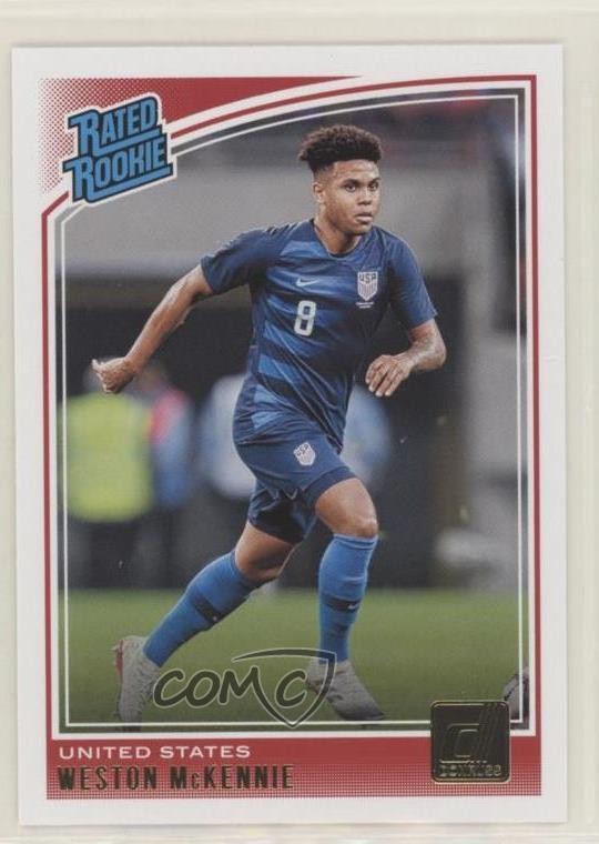 2018-19 Panini Donruss Rated Rookie Weston McKennie #199 0c2
