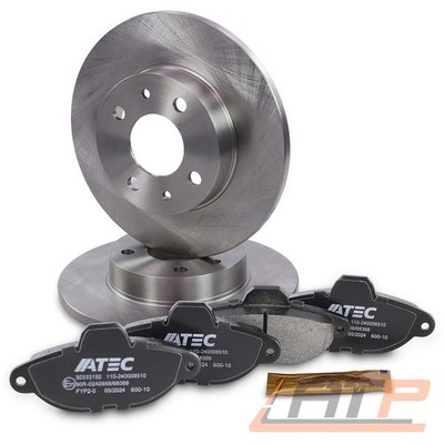 BREMSSCHEIBEN VOLL Ø241 + BREMSBELÄGE VORNE FÜR FIAT SEICENTO BJ 98-08