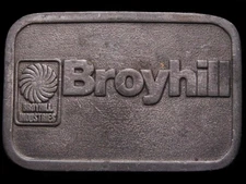 JB23158 VINTAGE 1970s **BROYHILL INDUSTRIES** PEWTER FURNITURE BELT BUCKLE
