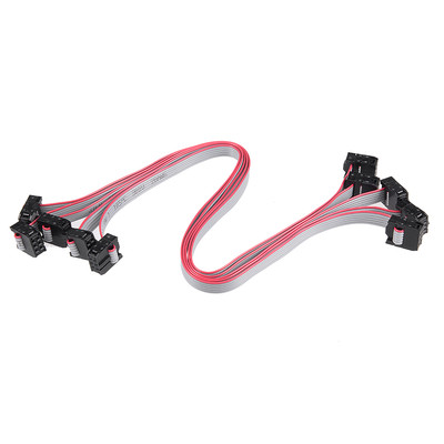 5Pack IDC 6 Pins Connector Flat Ribbon Cable Female Connector 30cm 2.54mm Pitch