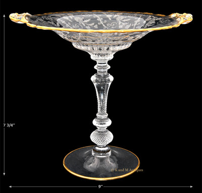 Cambridge Elaine 3500/37- Gold Decorated Comport / Compote
