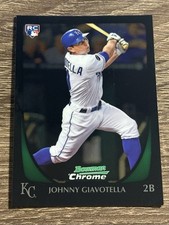 2011 Bowman Chrome Baseball Card Johnny Giavotella Rookie Kansas City Royals #93