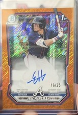 2026 Bowman Chrome Eric Hartman 1st Bowman Auto Orange Shimmer 16/25