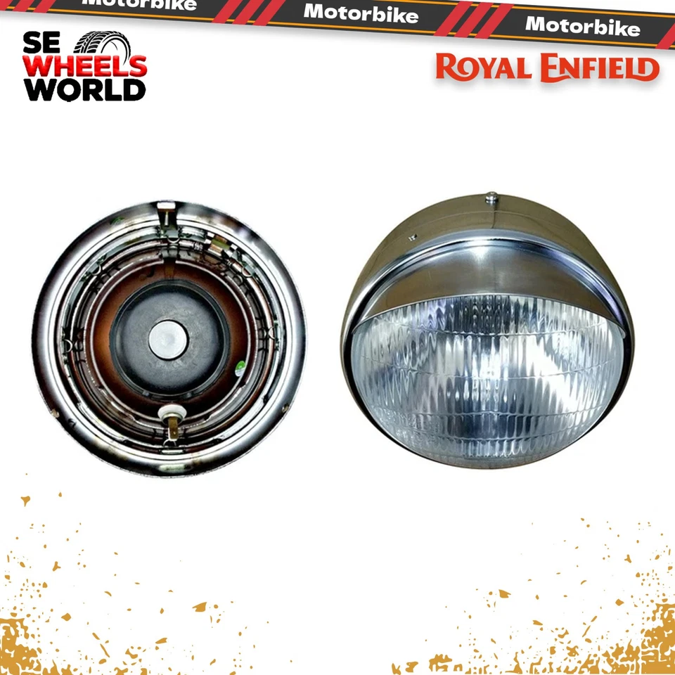 Conjunto de abajur de cabeça Royal Enfield OEM com lâmpada para Classic 500 Bullet 500 593263/E - Imagem 4 de 4