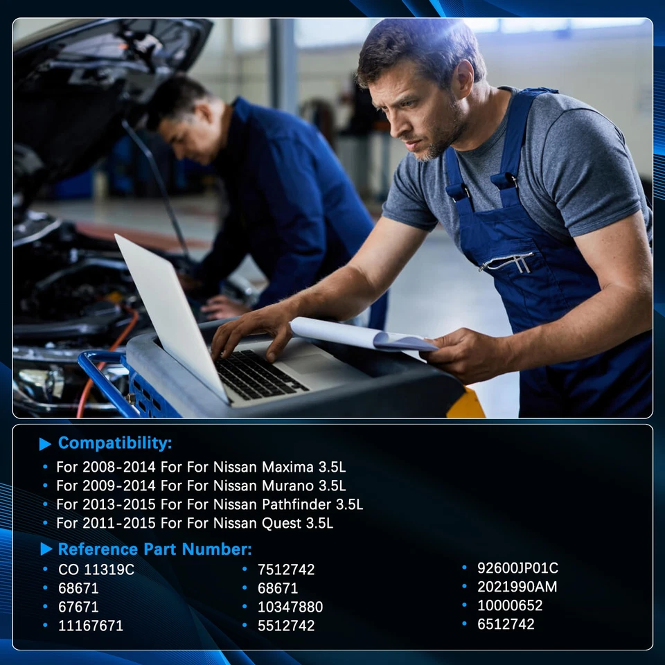 12V 7PV A/C Air Compressor&Clutch CO 11319C For 2009-2014 Nissan Murano 3.5L V6 - Image 2 of 4