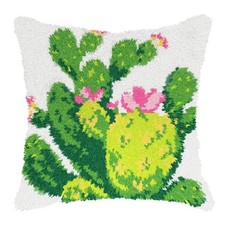 Orchidea Latch Hook Kit: Cushion: Cacti