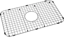 Sink Grid Centered Drain 13"D x 23"W, w/ 2" Corner Radius Stainless NDG2313C